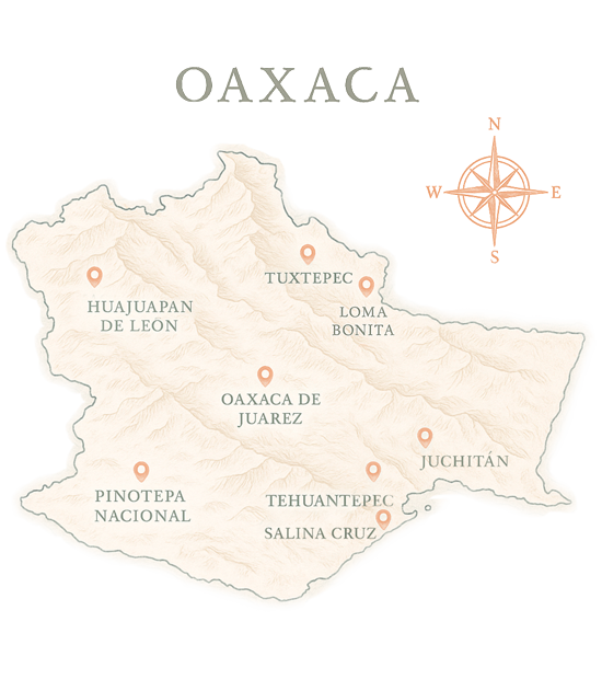 mapa OAXACA